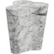 Ava 18 X 18 inch Marble Look Outdoor End Table, Small